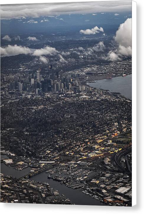 Above seattle - Canvas Print