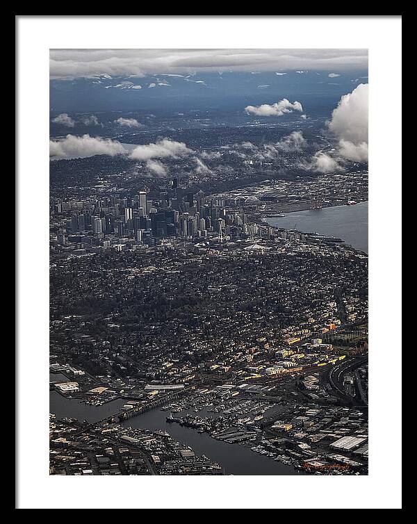 Above seattle - Framed Print