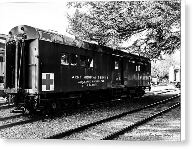 Army Medical Service Train Car - Canvas Print