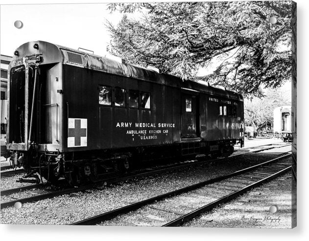 Army Medical Service Train Car - Acrylic Print