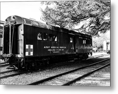 Army Medical Service Train Car - Metal Print