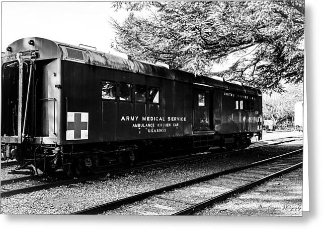 Army Medical Service Train Car - Greeting Card