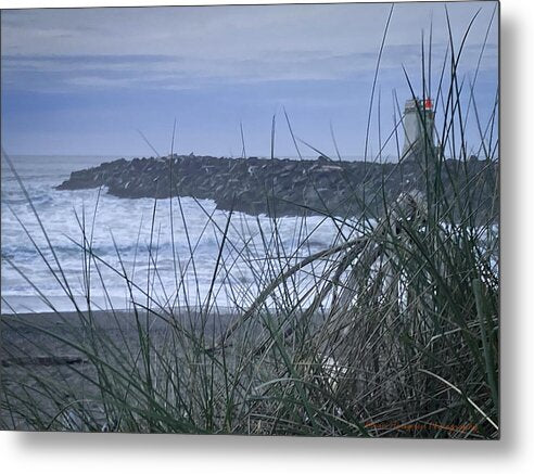 Bandon Oregon light house - Metal Print