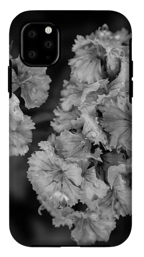 Black and White Floral Study - Phone Case