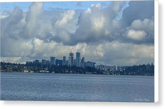 Clouds above the city - Canvas Print