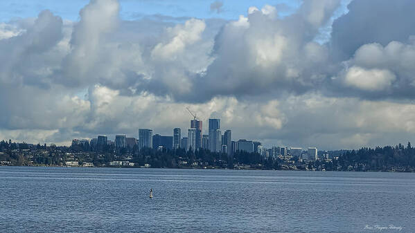 Clouds above the city - Art Print