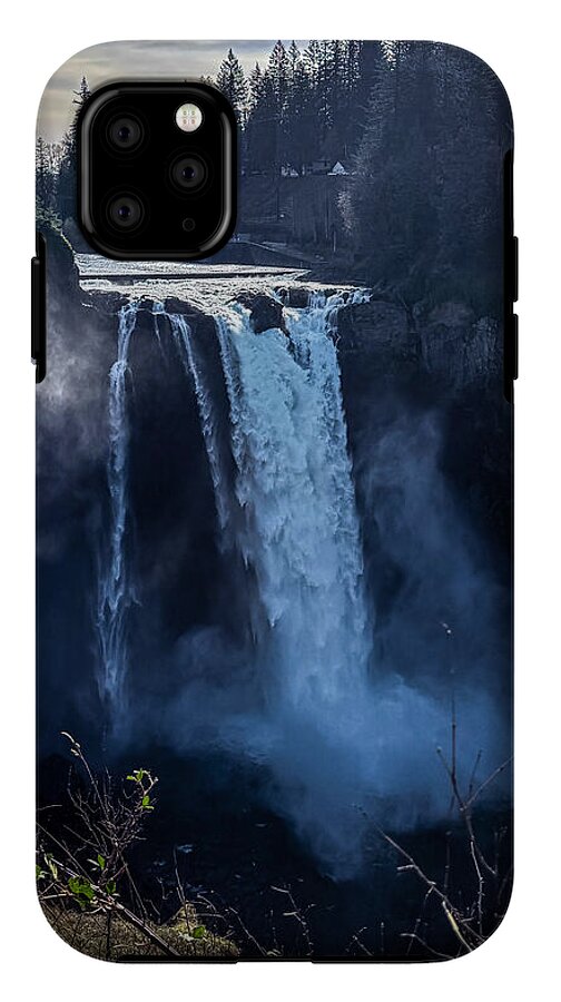 Majestic Waterfall at Dusk - Phone Case