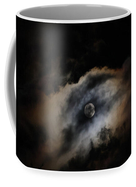 Moon Surrounded by Dramatic Clouds - Mug
