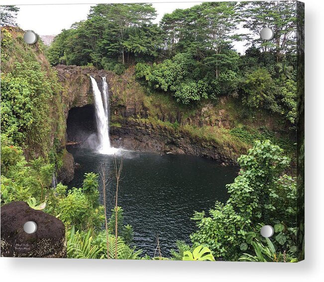 Rainbow falls HAWAII - Acrylic Print