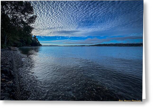 Reflection of the clouds - Greeting Card