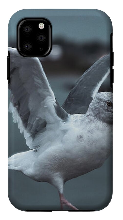 Seagull on a Seaside Rail - Phone Case
