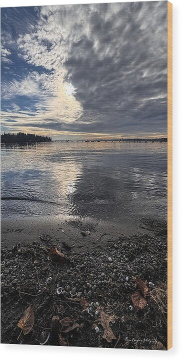 Sun clouds - Wood Print