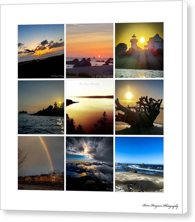 Sunsets sunrises and rainbow skies - Canvas Print