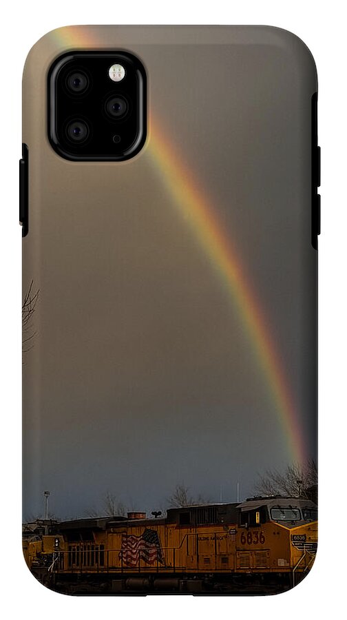 Train at the end of the rainbow - Phone Case