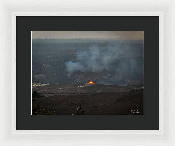 Volcano in Hawaii - Framed Print