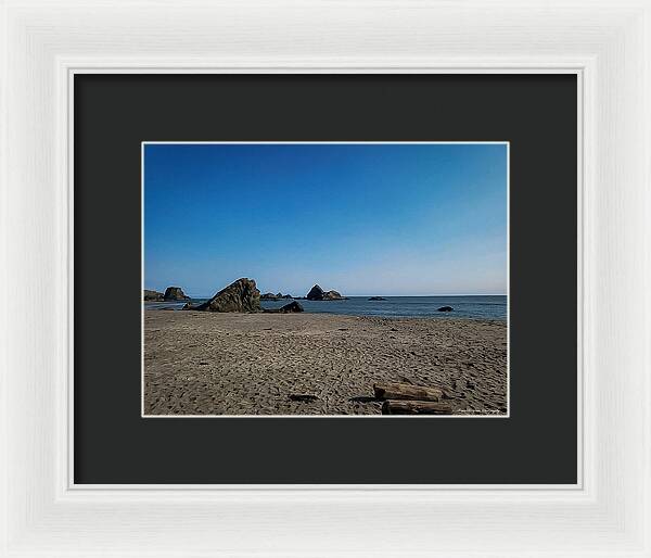 Walk on the beach 1 - Framed Print