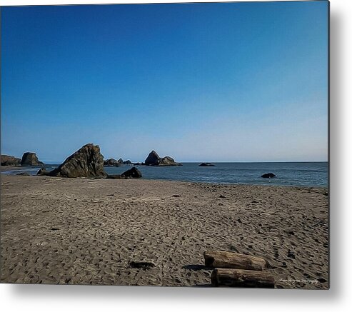 Walk on the beach 1 - Metal Print