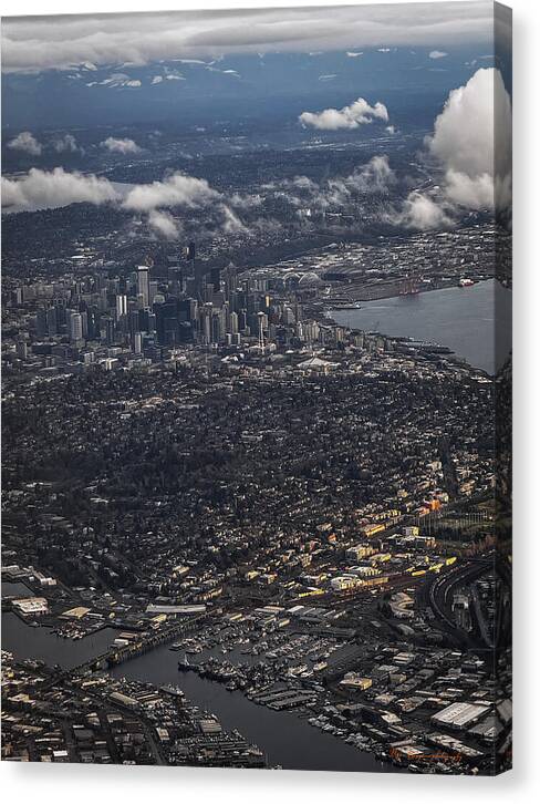 Above seattle - Canvas Print