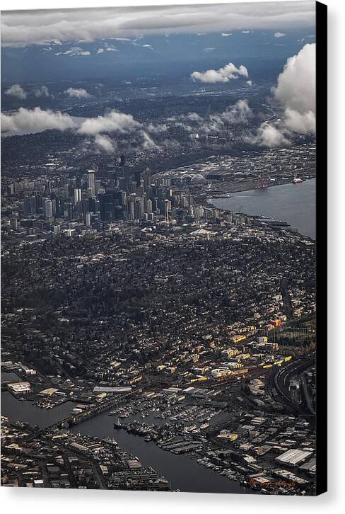 Above seattle - Canvas Print