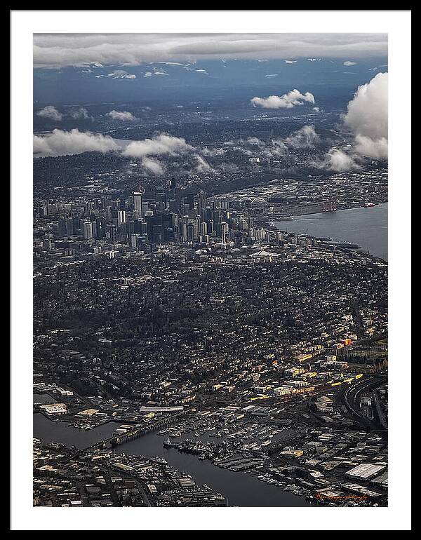 Above seattle - Framed Print