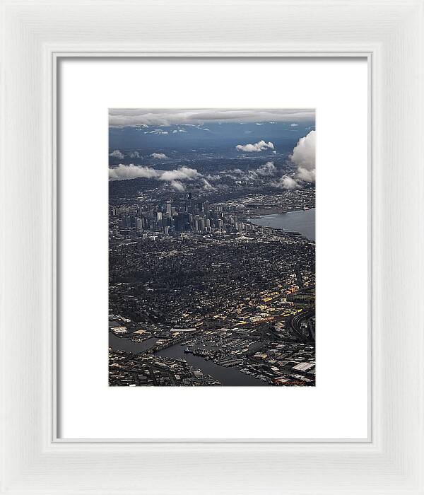 Above seattle - Framed Print
