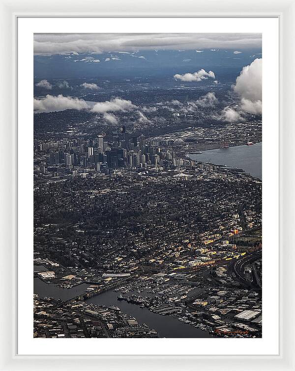 Above seattle - Framed Print