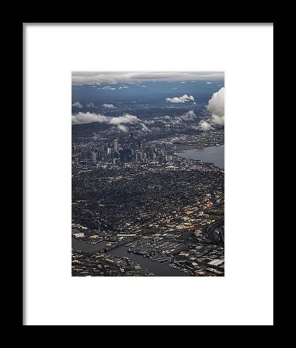 Above seattle - Framed Print