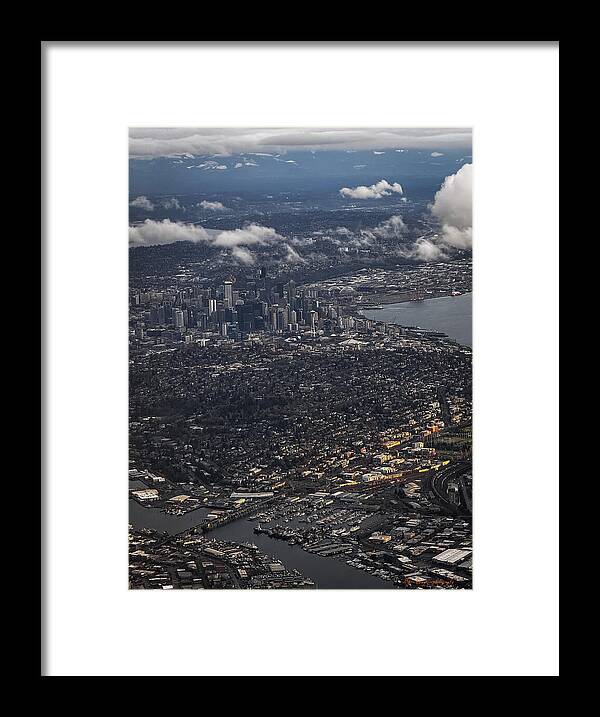 Above seattle - Framed Print