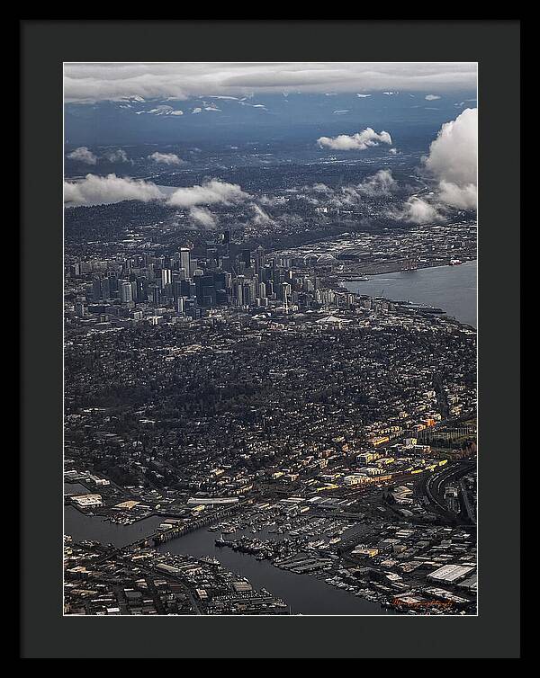 Above seattle - Framed Print