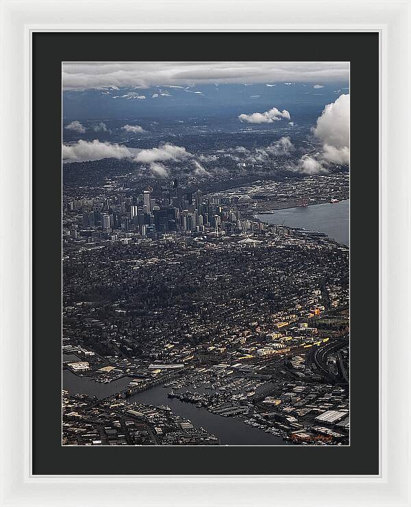 Above seattle - Framed Print