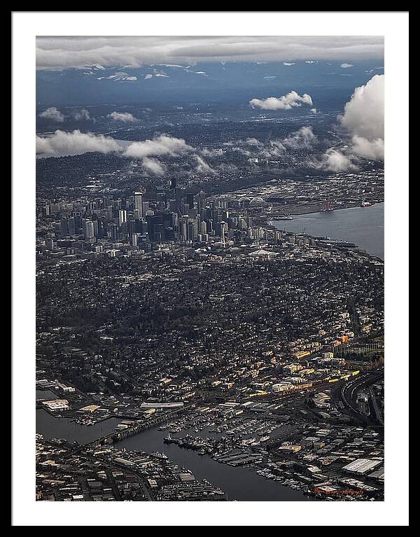 Above seattle - Framed Print