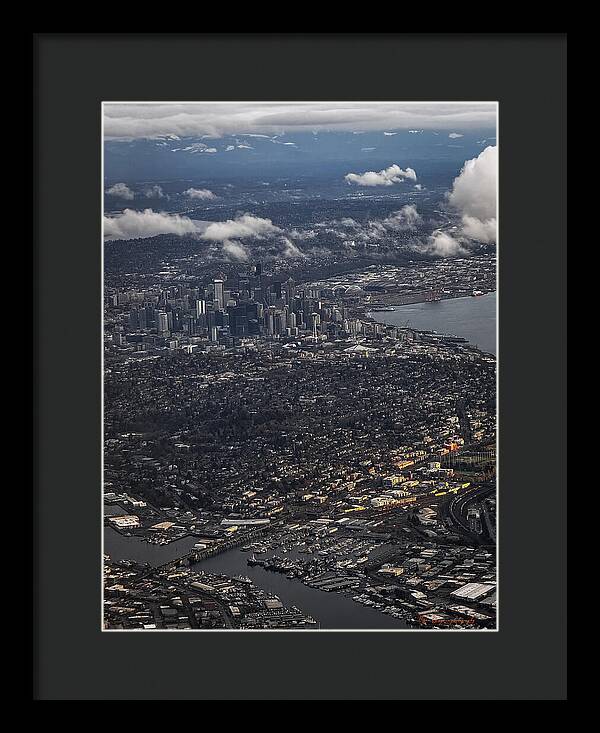 Above seattle - Framed Print