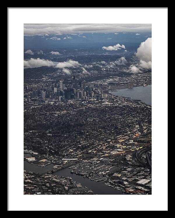 Above seattle - Framed Print