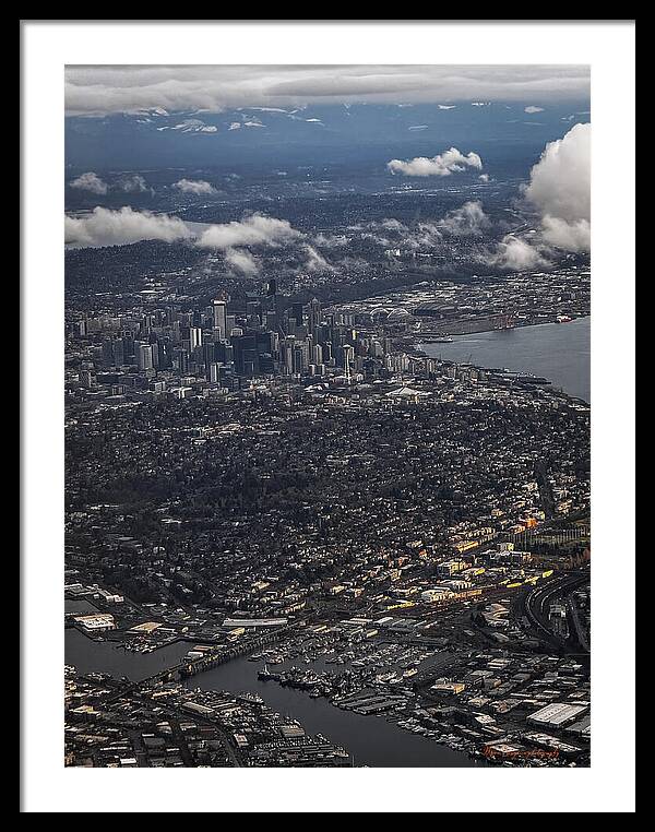 Above seattle - Framed Print