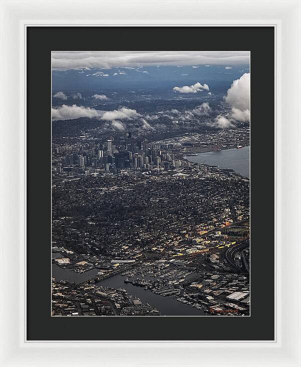 Above seattle - Framed Print