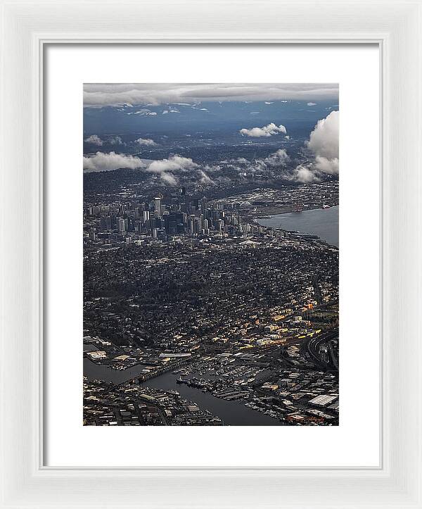 Above seattle - Framed Print