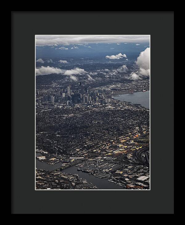 Above seattle - Framed Print