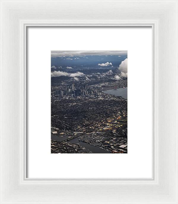 Above seattle - Framed Print