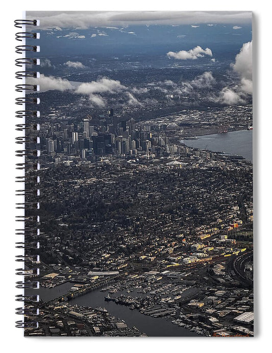 Above seattle - Spiral Notebook