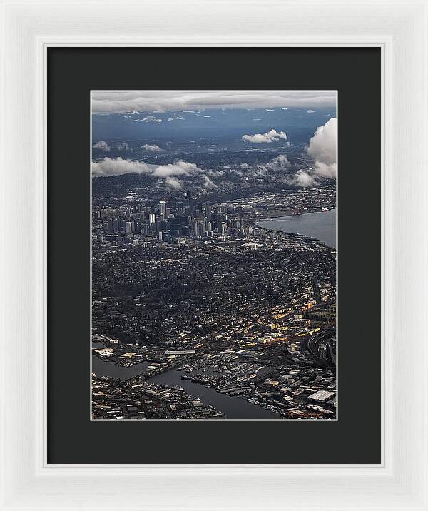 Above seattle - Framed Print