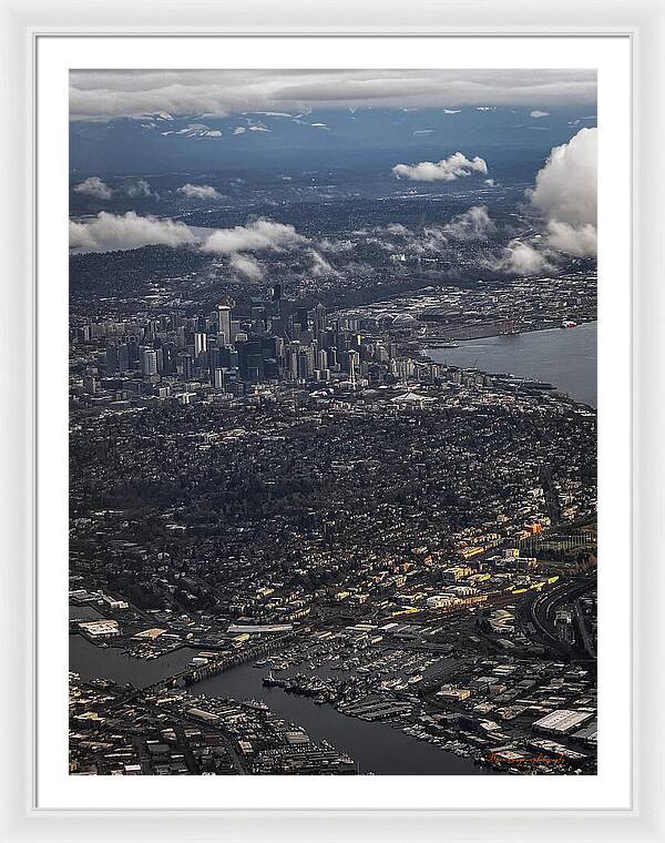 Above seattle - Framed Print