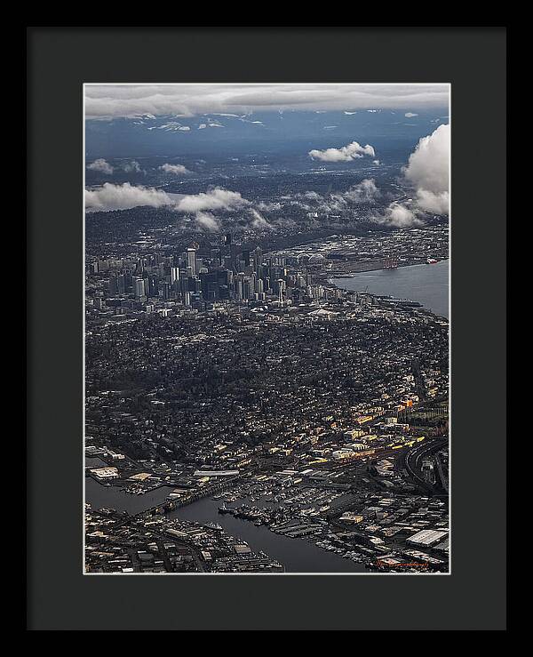 Above seattle - Framed Print