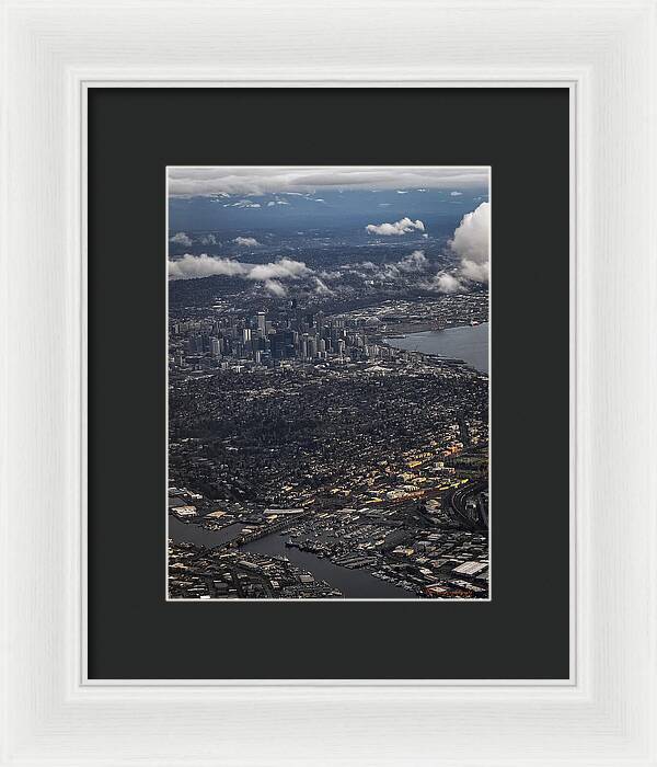 Above seattle - Framed Print
