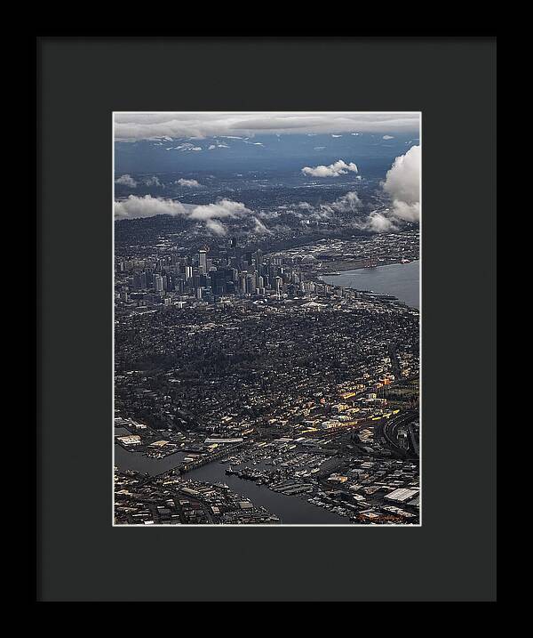 Above seattle - Framed Print