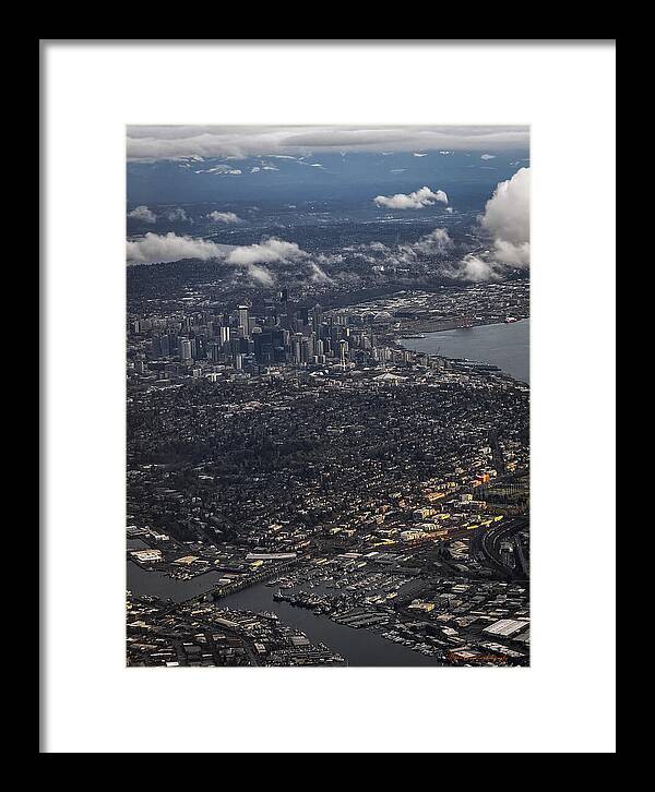 Above seattle - Framed Print