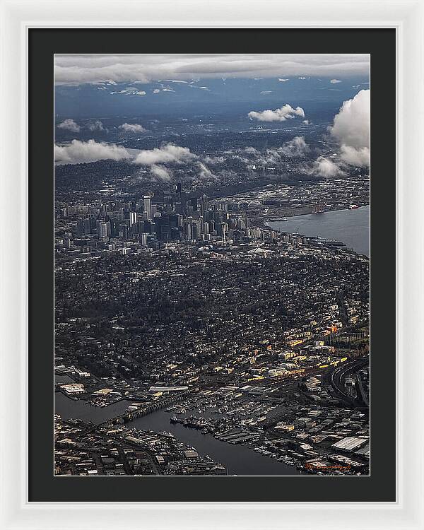 Above seattle - Framed Print