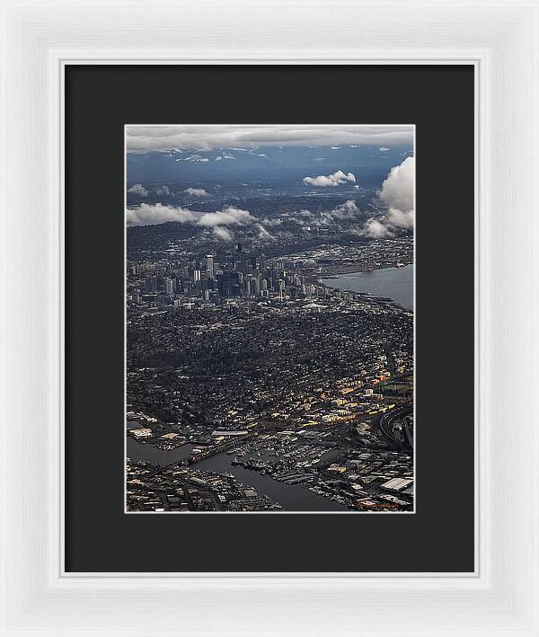 Above seattle - Framed Print