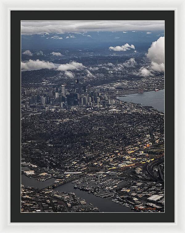Above seattle - Framed Print