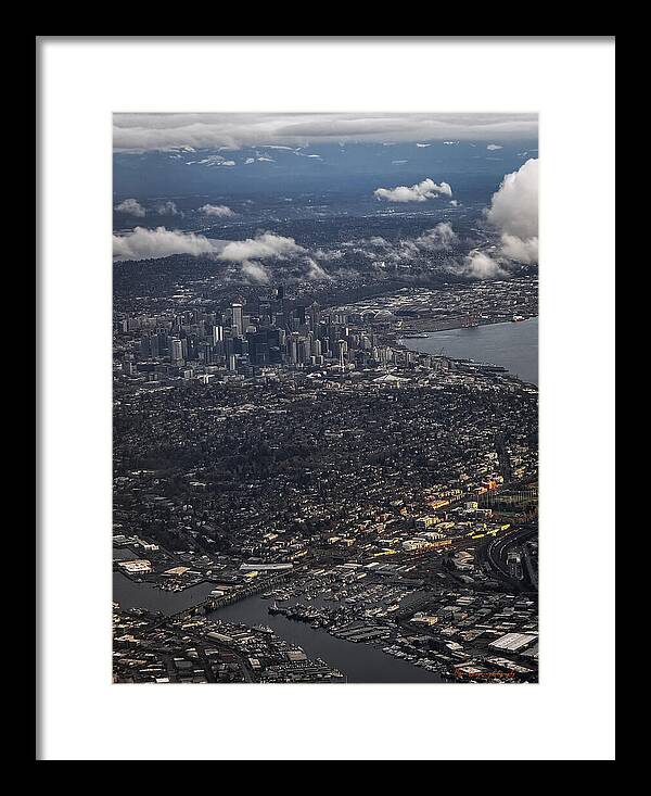 Above seattle - Framed Print