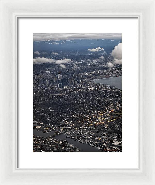 Above seattle - Framed Print